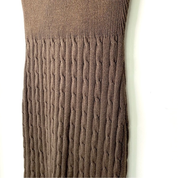 Ralph Lauren cable knit dress with cap sleeves and boat neckline,  midi - Picture 4 of 9